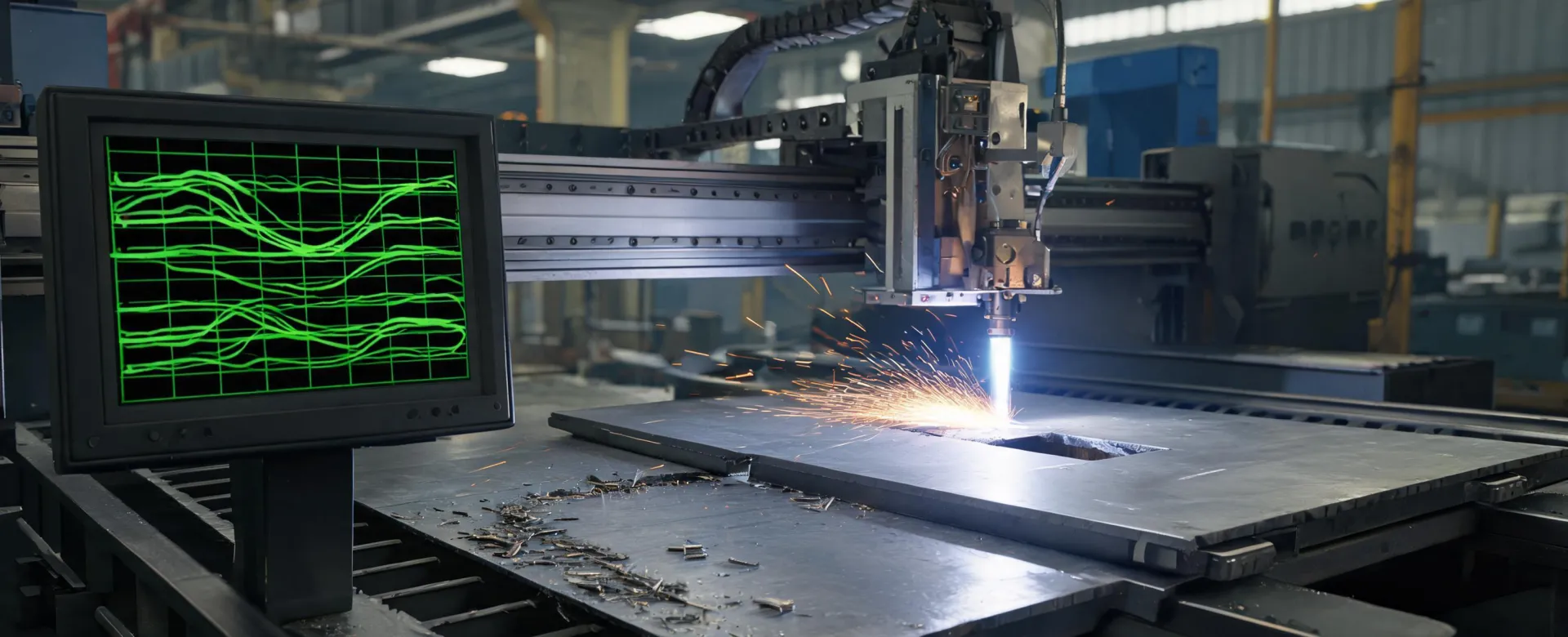 Digital plasma cutting technology dashboard